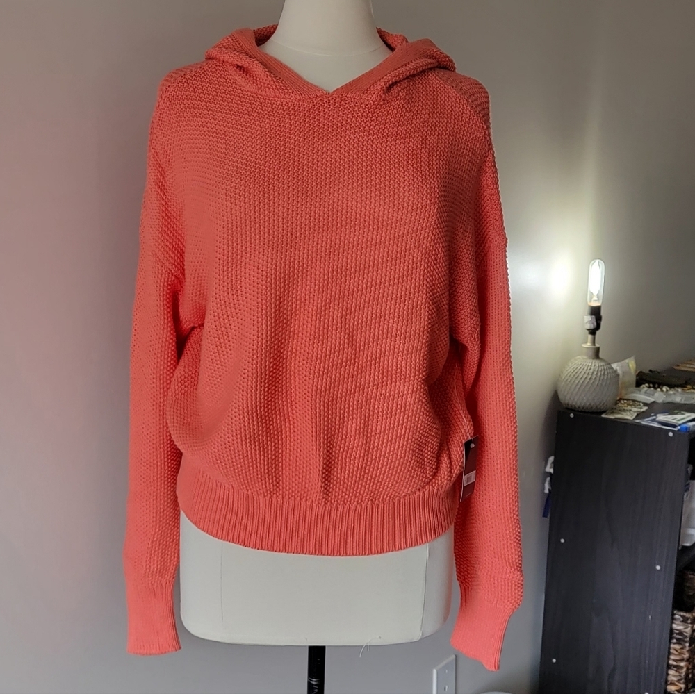Lucky Brand Vibrant Coral Sweater NWT Size S